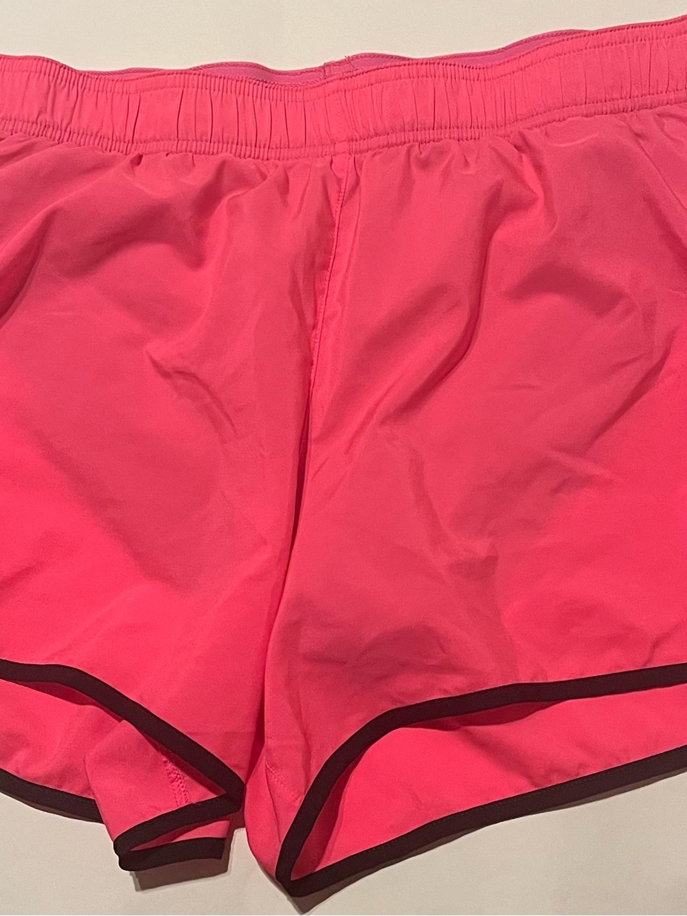 Victoria's Secret Bright Pink Athletic Shorts with Black Trim